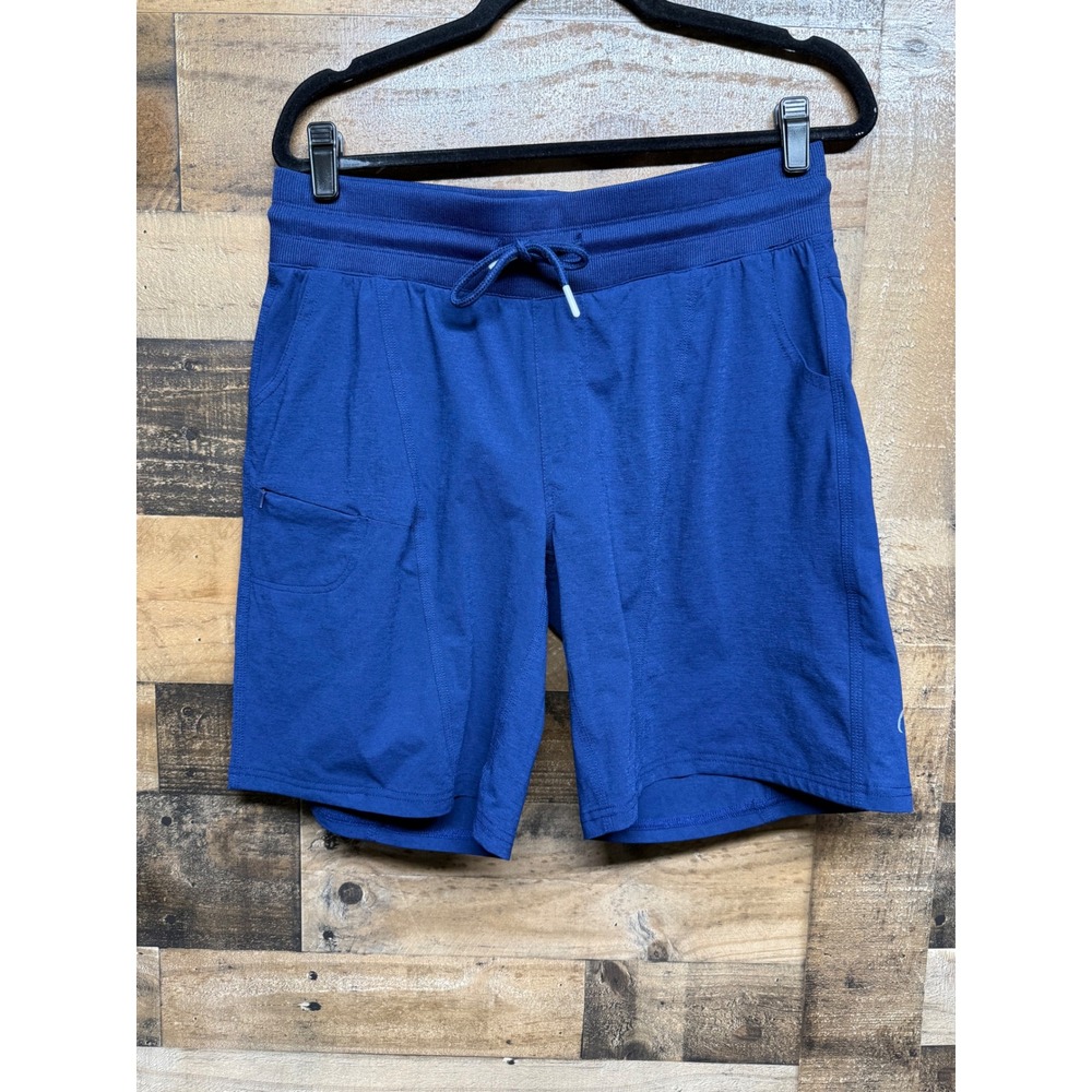 Zyia Active Mens Royal Blue Athletic Training Shorts XL Drawstring Zipper Pocket